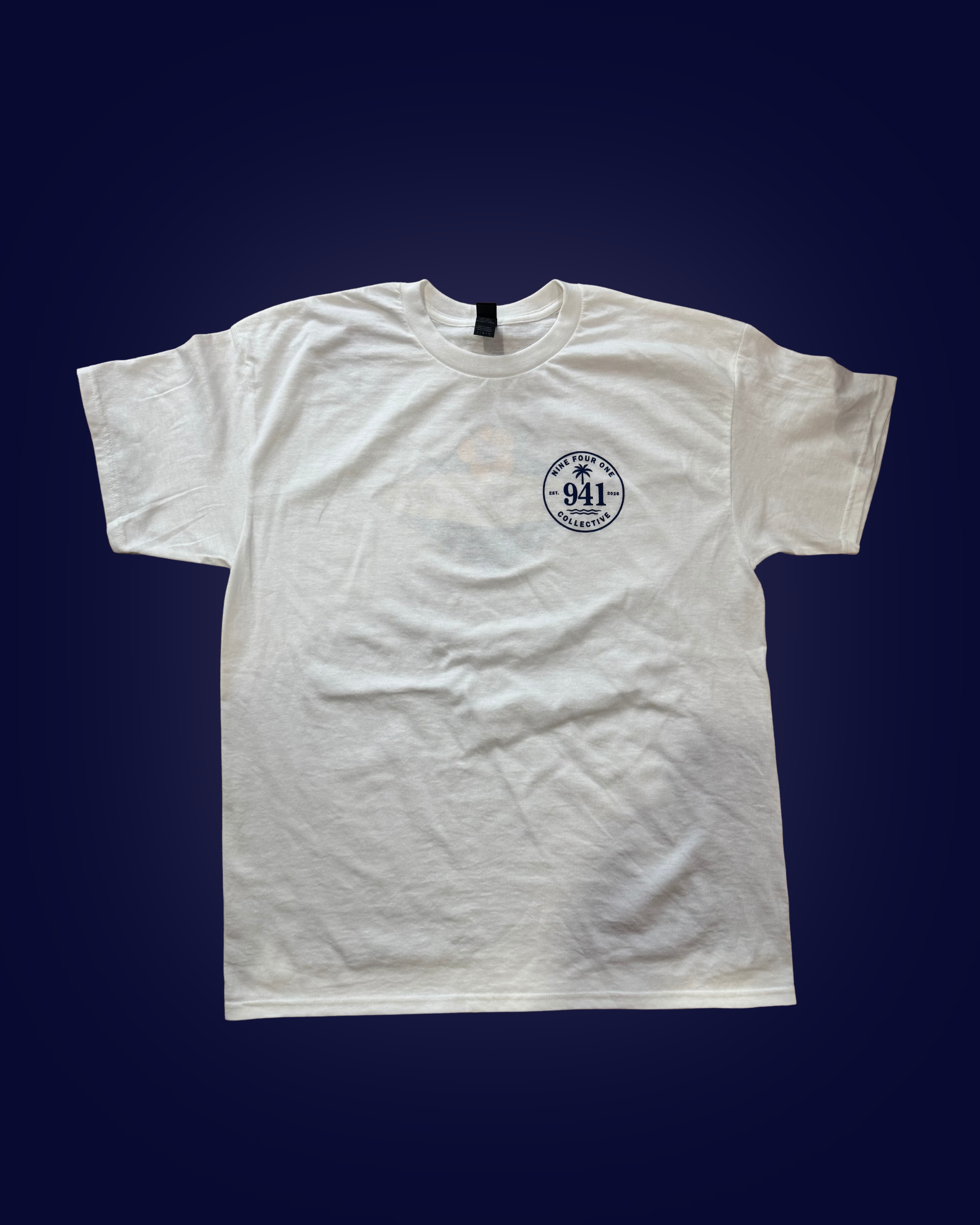 941 Hibiscus Tee — White