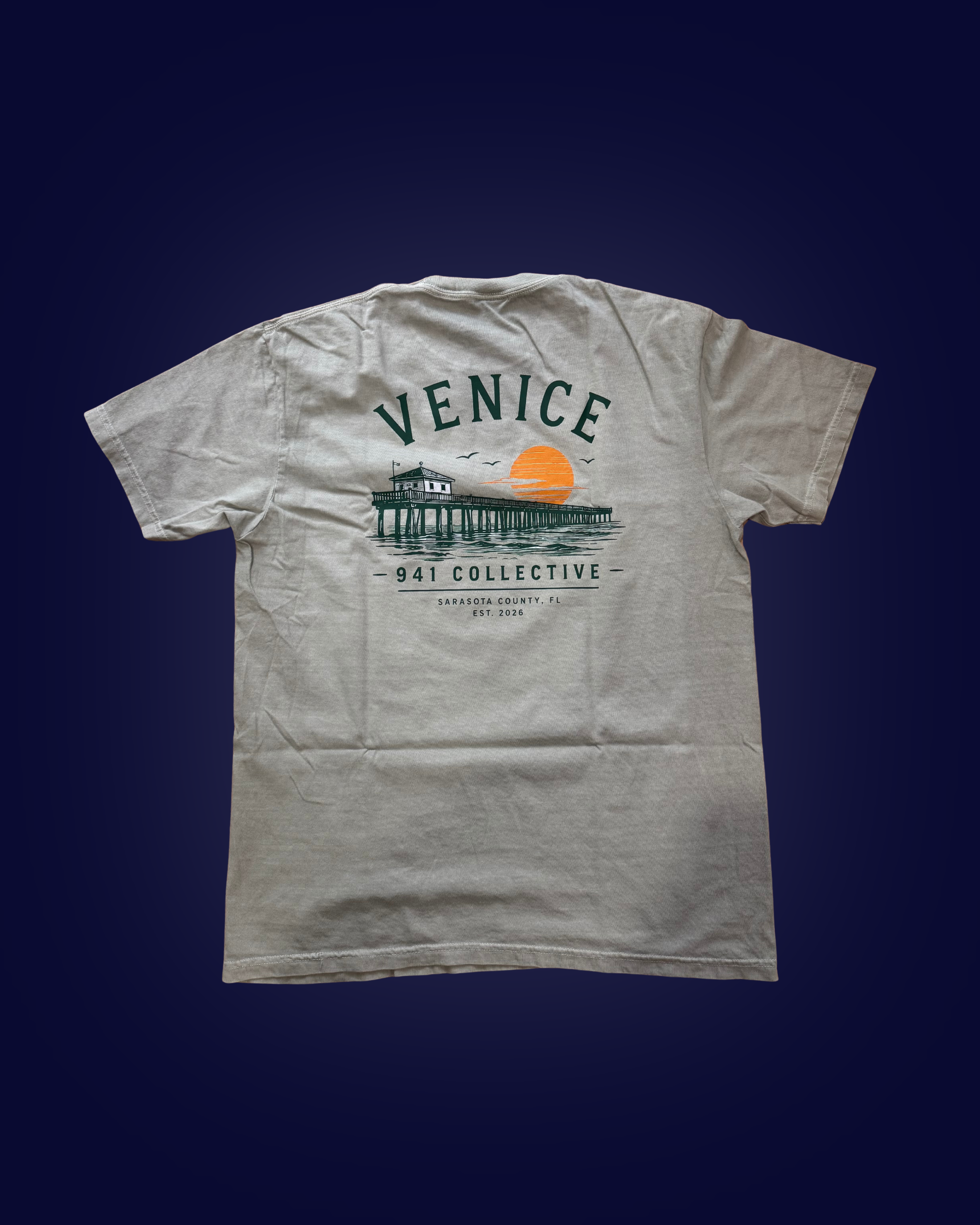 941 Venice Tee — Sand — back